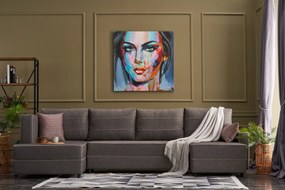Sofá-Cama de Canto Ece – Castanho – 315x88x160 cm