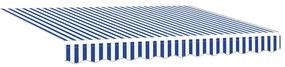 Tecido Substituto para Toldo de 3,5m x 2m Azul e Branco