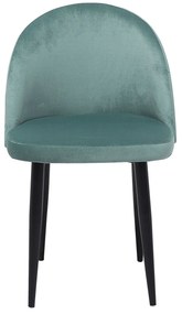 Conjunto de 2 cadeiras em veludo verde menta VISALIA Beliani