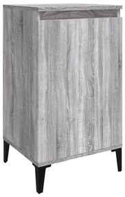 Mesa de cabeceira 40x35x70 cm derivados madeira cinza sonoma
