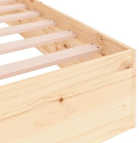 Estrutura cama pequena solteiro 75x190 cm madeira maciça