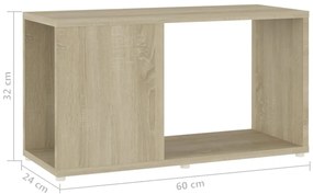 Móvel de TV 60x24x32cm contraplacado carvalho sonoma