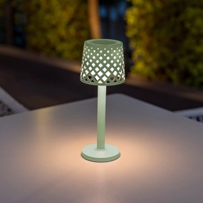 Pack x6 Candeeiros decorativos Bateria sem Cabos GRETITA TABLE LAMP HOTEL, CASA, JARDIM, RESTAURANTE, BAR VERDE