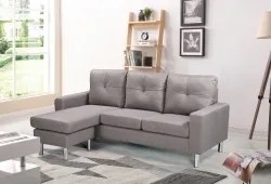 Chaise Longue Reversível CHIEF II Cinza Taupe