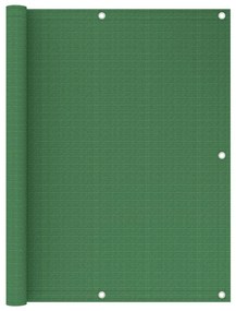 vidaXL Tela de varanda 120x500 cm PEAD verde-claro