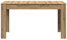 Mesa de jantar 140x74,5x76 cm deriv madeira carvalho artisiano