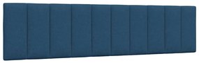 vidaXL Almofadão de cabeceira 200 cm tecido azul