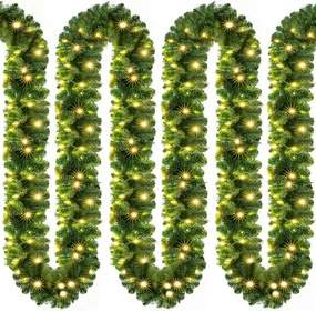 Guirlanda de Natal 5 m para interior e exterior Verde