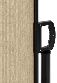 Toldo lateral retrátil 140x500 cm bege