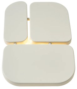 Candeeiro de Parede Design Bege 3-Luzes - Planes Design