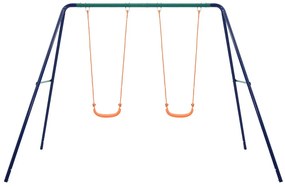 Conjunto de baloiços com 2 lugares aço