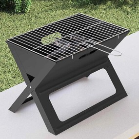 Churrasqueira BBQ - Dobrável, Preta, 46x30x31 cm, em Aço
