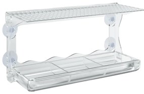 Alimentadores de pássaros para janela 2 pcs 30x12x15cm acrílico