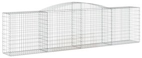 Cestos gabião arqueados 5pcs 400x50x100/120cm ferro galvanizado