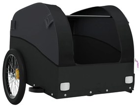 Reboque para bicicleta 30 kg ferro preto