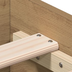 Cama vidaXL Artisan Carvalho 90x190 cm Madeira MDF