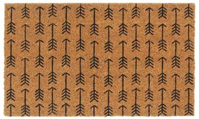 Tapete de porta 45x75 cm fibra de coco tufada natural