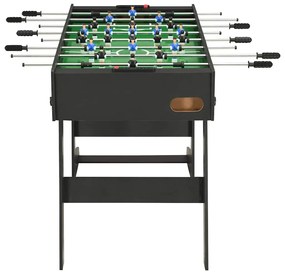 Mesa de matraquilhos dobrável 121x61x80 cm preto