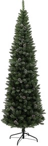 HOMCOM Árvore de Natal 225 cm Árvore de Natal Artificial com 980 Ramos e Suporte de Metal Árvore de Natal para Interior Verde