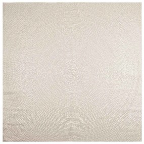 Tapete ZIZUR creme 240x240cm aspeto de juta interior e exterior