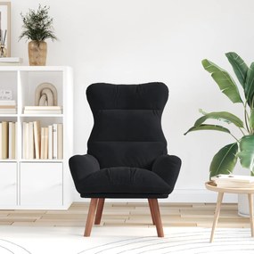 Poltrona Relaxante Veludo Preto