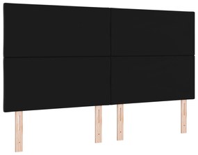 Cabeceira Design Blocos de Diamante Preta 180 cm Veludo