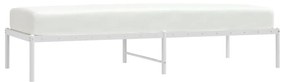 Estrutura de cama 75x190 cm metal branco