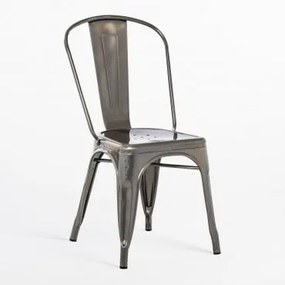 Cadeira empilhável escovada LIX Aço - Sklum