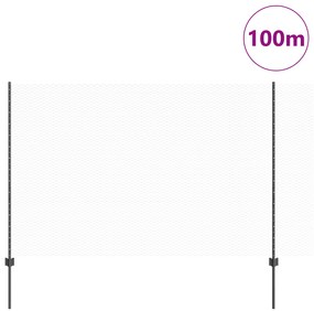 Postes de Cerca vidaXL 22 pcs U-Channel Cinza 160 cm Aço