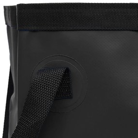 Baldes dobráveis 2 pcs 30 L PVC preto