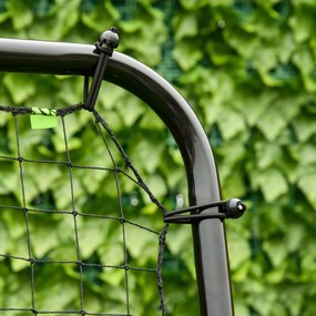 Rede de Rebote Dobrável de Metal com 4 Ângulos e Altura Ajustável para