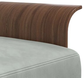 Sofá-cama em forma de L 279x140x70 cm veludo cinzento-claro