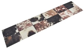 vidaXL Tapete de cozinha lavável 60x300cm veludo padrão pele de animal