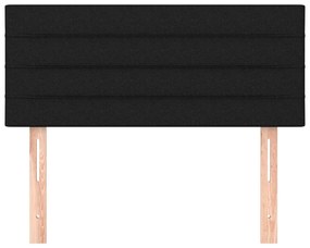 Cabeceira de cama tecido 100x5x78/88 cm preto