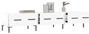 Móvel de TV 150x36x30 cm derivados de madeira branco brilhante