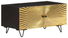 Mesa de centro 90x50x45 cm madeira de mangueira maciça