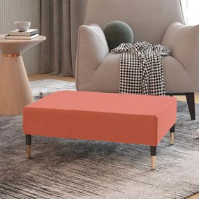 vidaXL Apoio de pés 78x56x32 cm veludo rosa