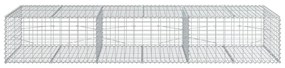 Cesto gabião com cobertura 300x100x50 cm ferro galvanizado