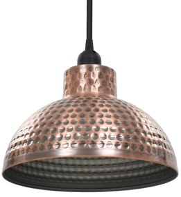 Lâmpadas de teto, 2 pçs semi-esféricas, cobre
