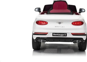 Carro elétrico para Crianças 12V Bentley Bentayga S, Rodas de espuma EVA, Assento Couro ecológico Branco
