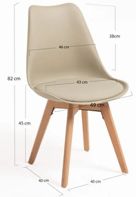 Cadeira Synk Basic - Greige