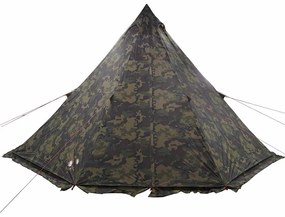 Tenda familiar tipi para 6 pessoas impermeável camuflagem