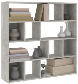 Estante/divisória 105x24x102 cm cinzento cimento