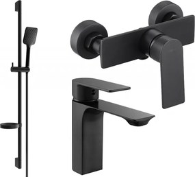 Mexen Alexa DS62 conjunto de chuveiro, preto - 71204DS62-70