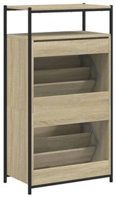 Sapateira 60x34x112 cm derivados de madeira carvalho sonoma