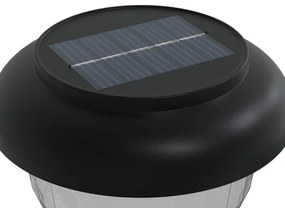 Luzes solares p/ caminhos c/ espigões 4 pcs branco quente e RGB