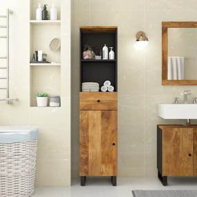 vidaXL Armário de casa de banho 38x33x160 cm mangueira maciça