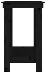 Banco de trabalho 80x50x80 cm pinho maciço preto