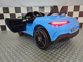 Carro elétrico para crianças Mercedes SL63 12V Pneus Borracha, Mp3, 4x4, Luzes AZUL METALIZADO