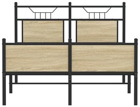 Estrutura cama s/ colchão derivados de madeira carvalho sonoma